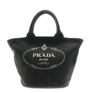 プラダ PRADA トートバッグ 1BG186 CANAPA キャンバス 黒 バッグ