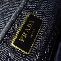 プラダ PRADA リュックサック/バックパック - ナイロン×レザー 黒 巾着型 バッグ_画像7