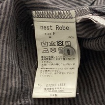 ネストローブ nest Robe 長袖シャツブラウス サイズF - ダークグレー レディース ストライプ トップス_画像5