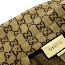 グッチ GUCCI ポンチョ サイズM 610488 - ウール ブラウン×ダークブラウン×ゴールド レディース 冬/GG柄 美品 ジャケット_画像5