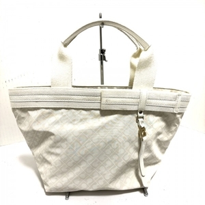  Gherardini GHERARDINI handbag - PVC( salt . vinyl )× canvas × leather white × ivory bag 