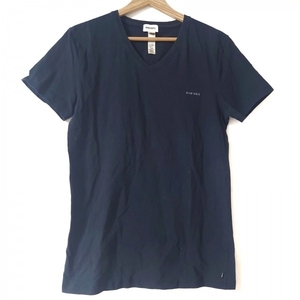 ディーゼル DIESEL 半袖Tシャツ サイズS - 綿、ポリウレタン 黒 メンズ Vネック トップス
