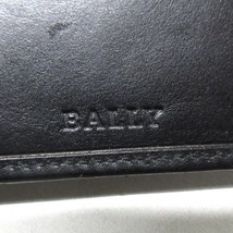 バリー BALLY 2つ折り財布/ミニ/コンパクト レザー 黒 財布_画像5