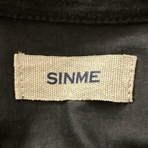 シンメ SINME サイズF - 黒×カーキ レディース クルーネック/半袖/ロング ワンピース_画像3