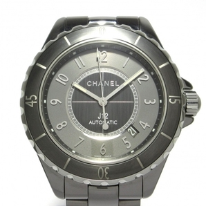 CHANEL(シャネル) 腕時計■美品 J12 クロマティック H2934 メンズ SS/チタンセラミック/回転ベゼル シルバー×グレーの画像1