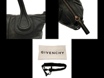 ジバンシー GIVENCHY ハンドバッグ ナイチンゲール レザー 黒×ダークブラウン バッグ_画像9