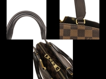 ルイヴィトン LOUIS VUITTON ハンドバッグ N41505 ケンジントン・ボーリング ダミエ・キャンバス×スムースカウハイドレザー エベヌ TJ0196_画像9