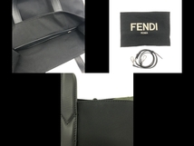 フェンディ FENDI トートバッグ 7VA390 - ナイロン×レザー×ラバー 黒×カーキ×マルチ 美品 バッグ_画像10