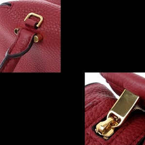 デルボー DELVAUX ハンドバッグ AA0463AQY022IDO クールボックス ミニ トリヨンソフトグレインレザー バーガンディ(ボルドー) 美品 バッグの画像9