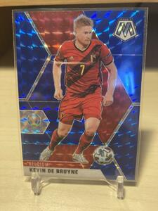 【99枚限定、ブルーモザイク Blue Mosaic Prizm】2021 Panini Mosaic UEFA Euro 2020 - ケビン・デ・ブライネ Kevin De Bruyne /99