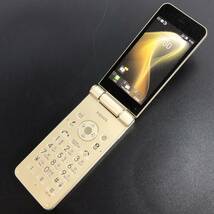 【中古】SIMフリー AQUOS ケータイ2 601SH ゴールド ≪softbank版(SIMロック解除済み),判定〇≫_画像1