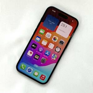 【中古 超美品】SIMフリー iPhone15 256GB ブラック MTMN3J/A バッテリー最大容量100% 利用制限〇 au版