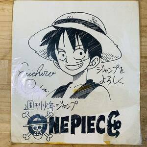 1X36983 ONEPIECE ワンピース 尾田栄一郎 当選品 非売品 色紙 週刊少年ジャンプ ルフィ