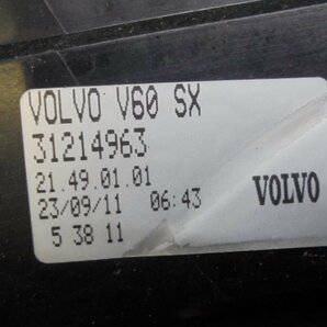 9FC1035 RA4)) ボルボ V60 DBA-FB4164T 2012年 純正 テールランプ左 31214963の画像3
