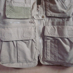 CAMPCO Safari Travel Vest U.S.A.size:S  サファリ トラベル ベスト フィッシング ベスト 綿 未着用品の画像7