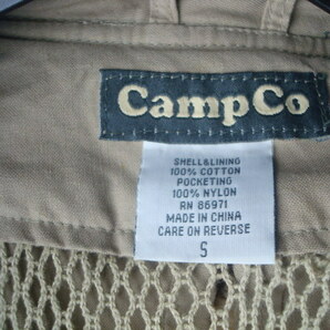 CAMPCO Safari Travel Vest U.S.A.size:S  サファリ トラベル ベスト フィッシング ベスト 綿 未着用品の画像8