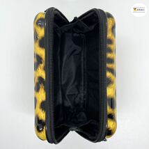 【新品未使用】スーツケース キャリーケース ミニケース型 ポーチ ハンドバッグ ショルダーバッグ 豹柄_画像4