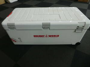 ☆クーラーボックス　ホリデーワールド リブウェル 76 W91 D43 H36 約8キロ HOLIDAY WORLD 中古品 1円スタート ☆