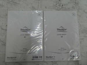 ☆ TomoeRiver トモエリバー LOOSE SHEETS B5 100枚×2冊 ホワイト 文房具 未使用品 1円スタート ☆