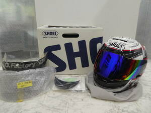 ☆ SHOEI ショウエイ X-Eleven RAINEY TC-1 レッド ホワイト Mサイズ 57cm フルフェイス ヘルメット バイク 現状品 中古品 1円スタート ☆