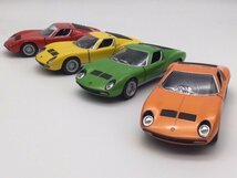 1/34 ランボルギーニ ミウラ P400 SV お得な4色コンプリートセット スーパーカー ミニカー スプリントヴェローチェ Lamborghini Miura_画像1