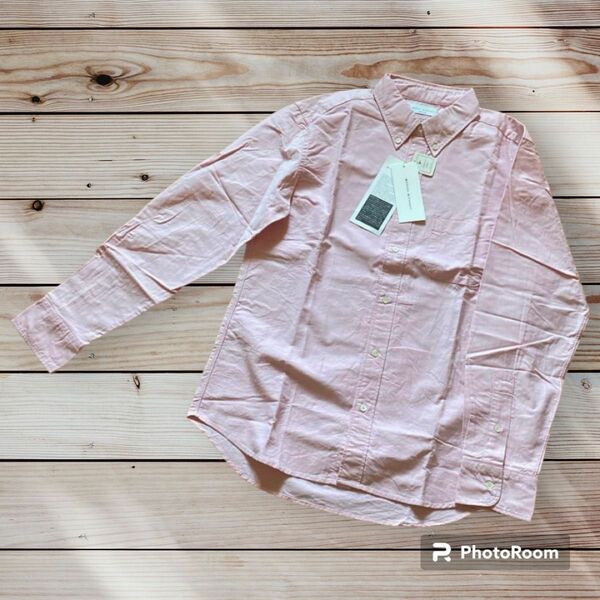 新品 春色 日本製 MANUAL ALPHABET ボタンダウンシャツ ピンク サイズ5