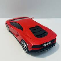 【模型/プラモデル】Lamborghini/ランボルギーニ アヴェンタドールS パールレッド 1/32スケール 楽プラ★_画像6