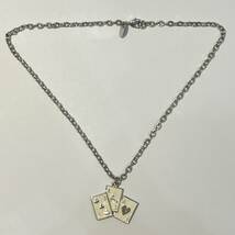 【Vivienne Westwood/ヴィヴィアンウエストウッド】トランプ オーブ ネックレス シルバー★44753_画像2