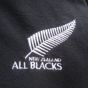 希少!!カンタベリー CANTERBURY*ニュージーランド代表モデル ALL BLACKS ラガーシャツ 黒×白 36 実寸S オールブラックスの画像3