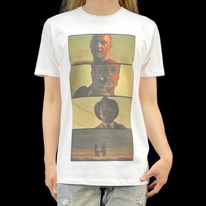 新品 ビッグプリント Seven SE7EN セブン ブラッドピット 猟奇殺人 サスペンス映画 俳優 モーガンフリーマン Tシャツ ユニセックス Mサイズ