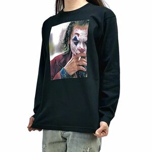 新品 JOKER ジョーカー ホアキンフェニックス DCコミックス バットマン ヴィラン 誕生秘話 映画 ロンT 長袖 Tシャツ ユニセックス Sサイズ