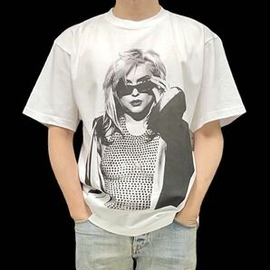 新品 Blondie ブロンディ デボラハリー セクシー シースルー サングラス ニューヨークパンク ビッグプリントTシャツ ユニセックス Lサイズの画像2