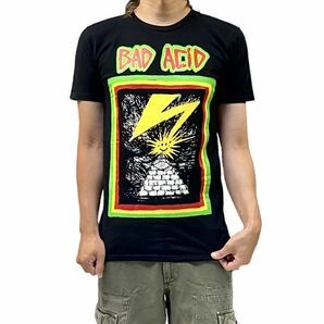 中古 BAD ACID バッドアシッド Bad Brains バッドブレインズ フリーメイソン ピラミッドアイ ラスタTシャツ UNIF ユニフ 姉妹ブランド 黒 S