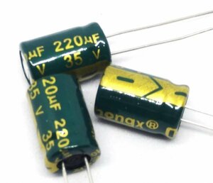 220uf 220μF 35V 105*C 8×12 electrolytic capacitor 3 piece collection 1 set 