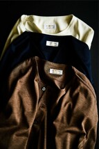 MAATEE&SONS Washable Silk Henry Neck L/S size 2《マーティーアンドサンズ》ウォッシャブル シルク ヘンリーネック ロングスリーブ_画像1