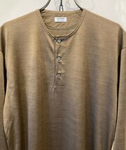 MAATEE&SONS Washable Silk Henry Neck L/S size 2《マーティーアンドサンズ》ウォッシャブル シルク ヘンリーネック ロングスリーブ_画像4