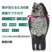 鳥よけグッズ とりよけ 対策　ベランダ 庭園　置物 鳩よけ　カラスよけ カラス 避け　猫よけ 鳩対策　防鳥　ネズミ対策 スズメ 猫除け_画像1