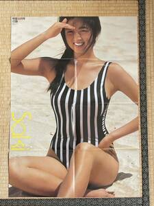  Takaoka Saki swimsuit poster that time thing present condition goods rare goods retro treasure drawing pin hole less shining star appendix 