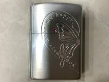 13369 1円〜 未使用品 ジッポー オイルライター ペア セット ハート バタフライ Zippo_画像3