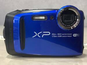 1円〜 推定水没品 FUJIFILM FinePix XP120 コンパクトデジタルカメラ ブルー 動作未確認 パーツ取 ジャンク品