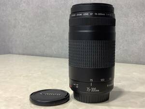 1円〜 外観美品 CANON キャノン ZOOM LENS EF 75-300mm 1:4-5.6 II 動作未確認 ジャンク品扱