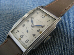 1934年製 LONGINES ロンジン カーベックス スイス製アンティーク手巻腕時計 稼働良品 注油済み 