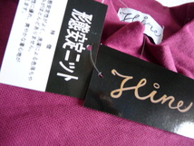 新品 メンズ 形態安定 ハイネック ニット 長袖 Tシャツ L ロンT モックネック 紫 紳士 カットソー シャツ _画像3
