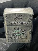 zippo ジャグラー 装飾 4面加工 シルバー 特殊加工 希少モデル 2021年製 GO GO CHANCE JUGGLER ケース 保証書付き_画像5