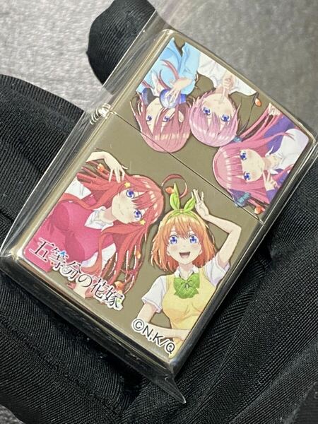 zippo 五等分の花嫁 5姉妹 アニメ 希少モデル 2021年製 一花 二乃 三玖 四葉 五月 シルバーインナー 2020年製