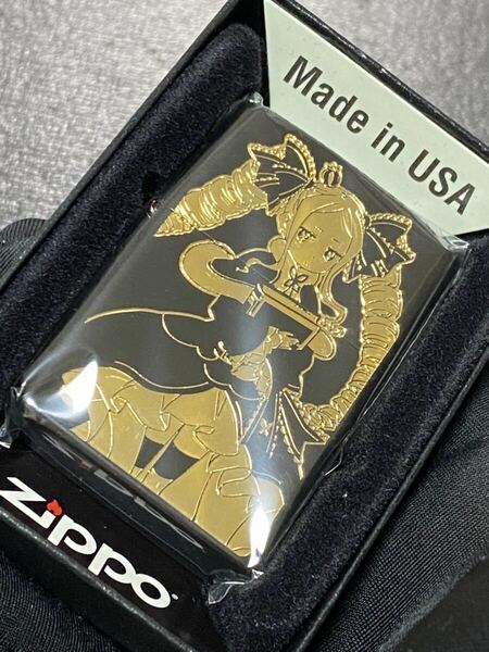 zippo RE.ゼロから始まる異世界生活 ベアトリス ゴールド刻印 希少モデル 2023年製 リゼロ 両面加工 ケース 保証書付き