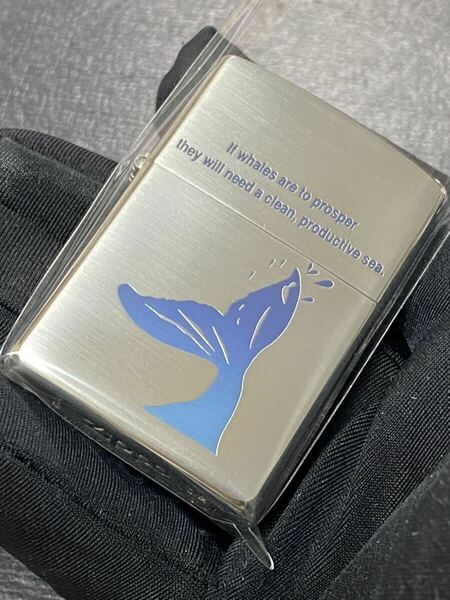 zippo 鯨の尻尾 ヴィンテージ 前面加工 希少モデル 2002年製 シルバーインナー 2002年製