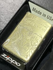 zippo リコリス リコイル ゴールド 2面刻印 アニメ 希少モデル 2023年製 GOLD 千束 たきな 喫茶 リコリコ ケース 保証書付き