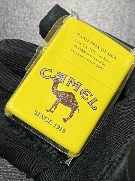 zippo キャメル 総選挙 限定品 イエロー 両面加工 希少モデル 2021年製 CAMEL GRAND PRIX DESIGN