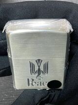 zippo ピース 限定品 両面刻印 希少モデル 2011年製 ② Peace NIPPON JT シリアルナンバー PE-NO.04851 専用木箱 ケース 保証書付き _画像5